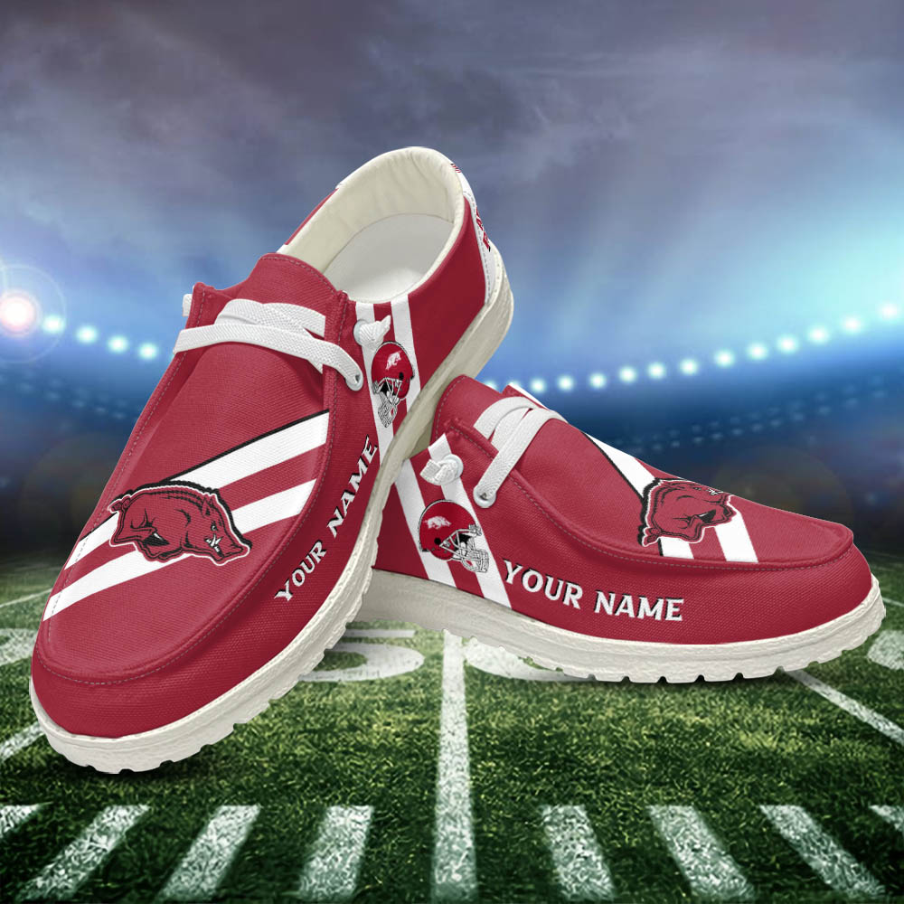 Indiana Hoosiers Personalized Hey Dude Sports Shoes - Custom Name Design