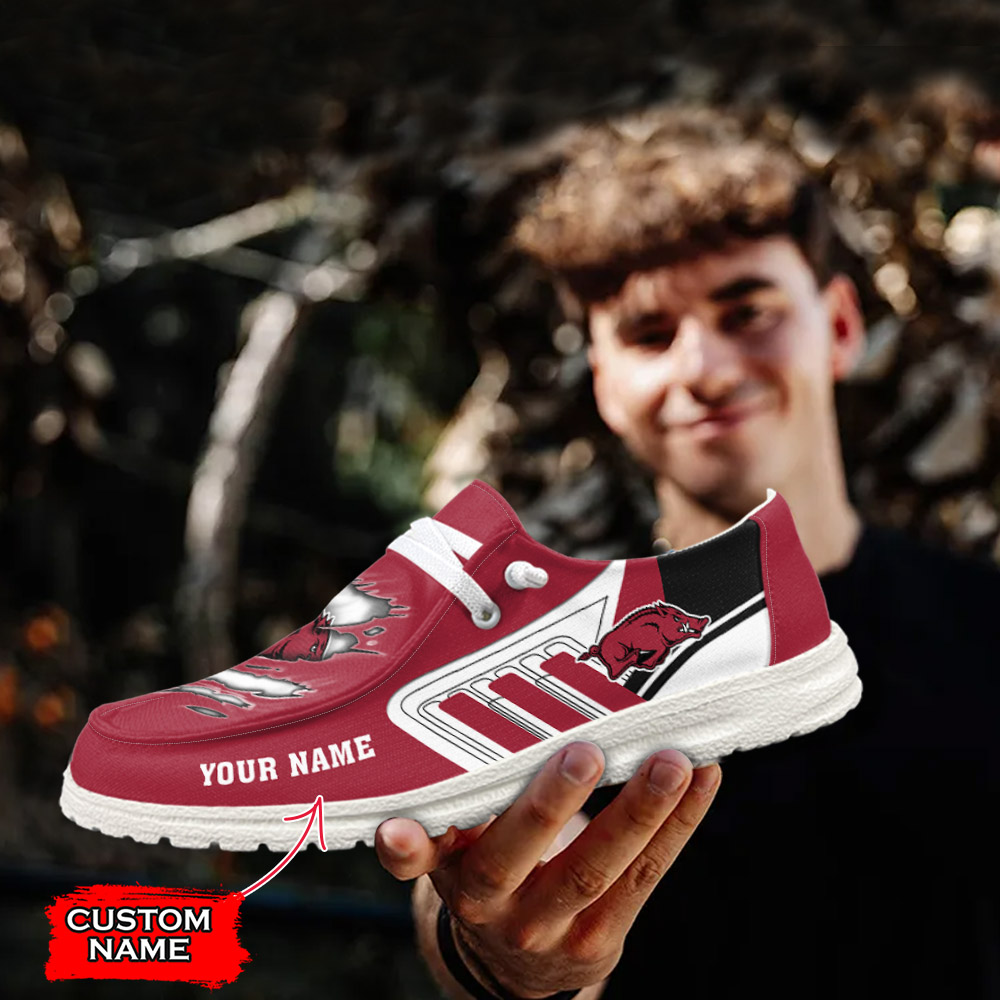 Virginia Tech Hokies Personalized Hey Dude Sports Shoes - Custom Name Design