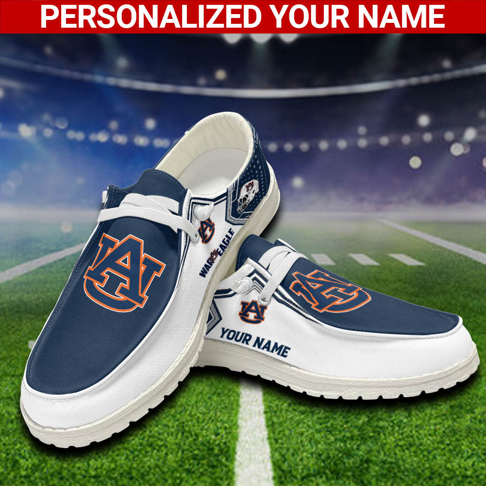 New England Patriots Personalized Hey Dude Sports Shoes - Custom Name Design
