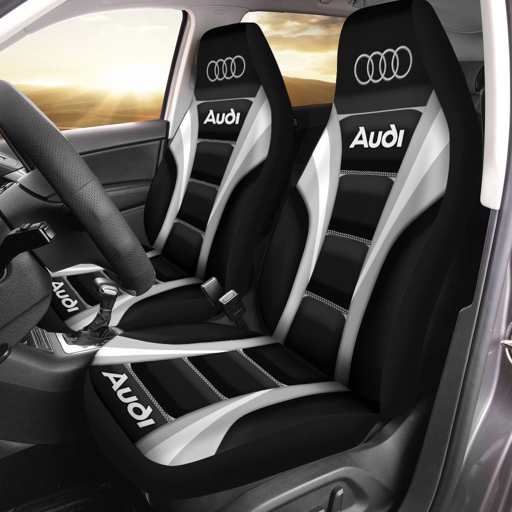 AUDI NTH Car Seat Cover (Set of 2) Ver 1 (White)