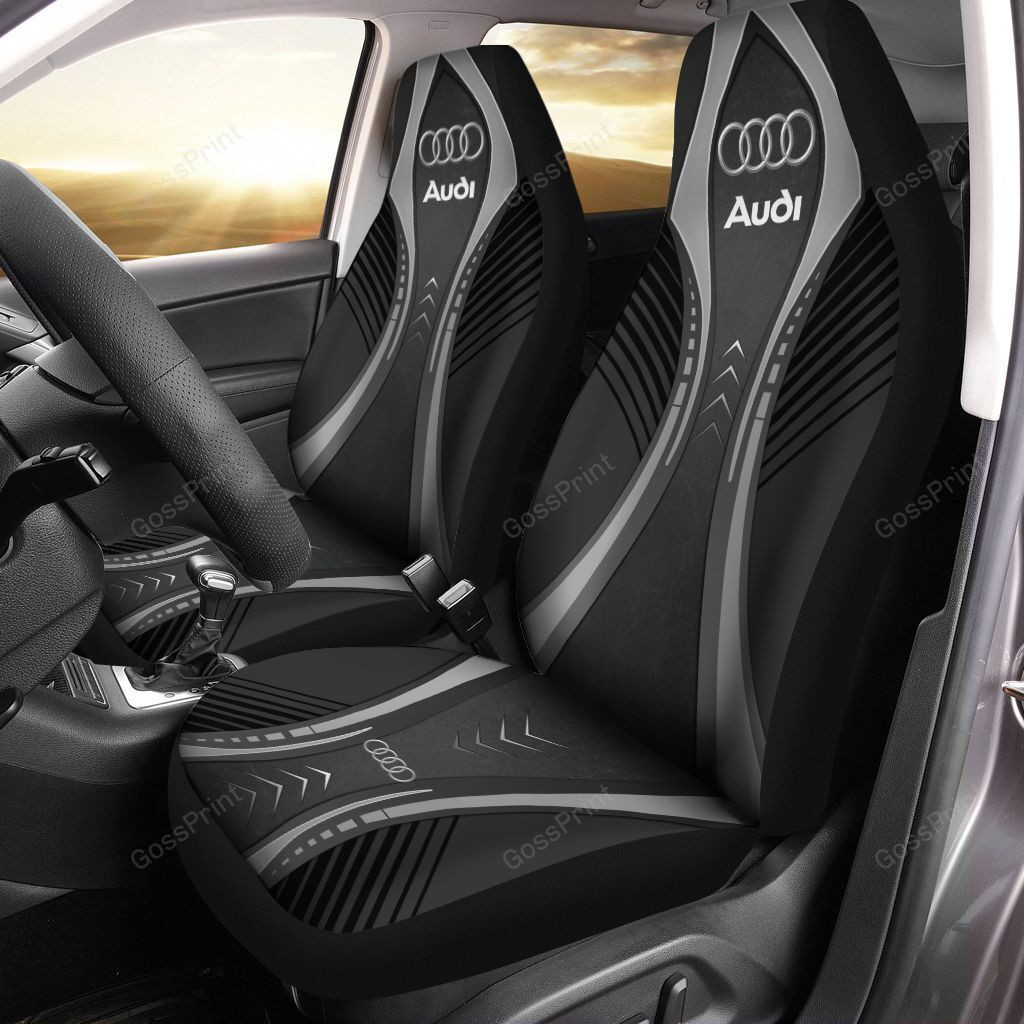 Audi quattro AN-NH Car Seat Cover (Set of 2) Ver1 (Blue)