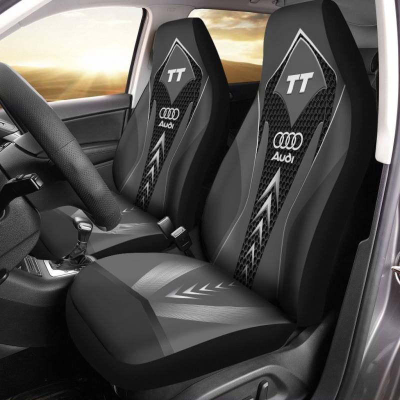 Audi Sport Nth-Ha Car Seat Cover (Set Of 2) Ver 2 (Red)