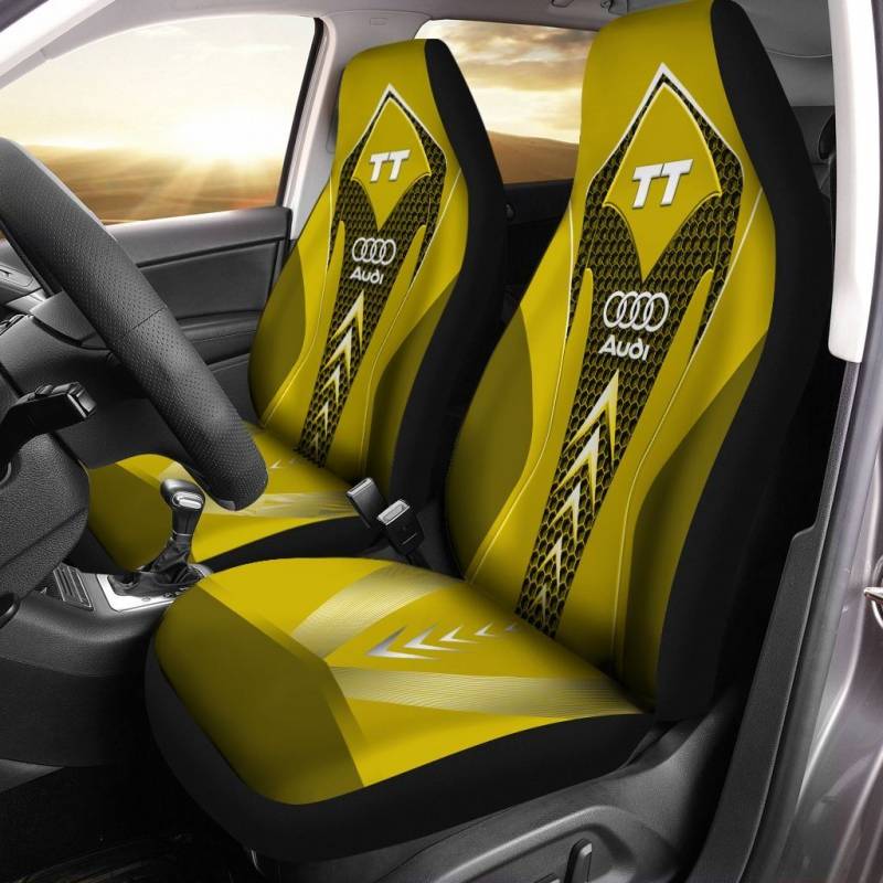 Cadillac Car Seat Cover (Set Of 2) Blue