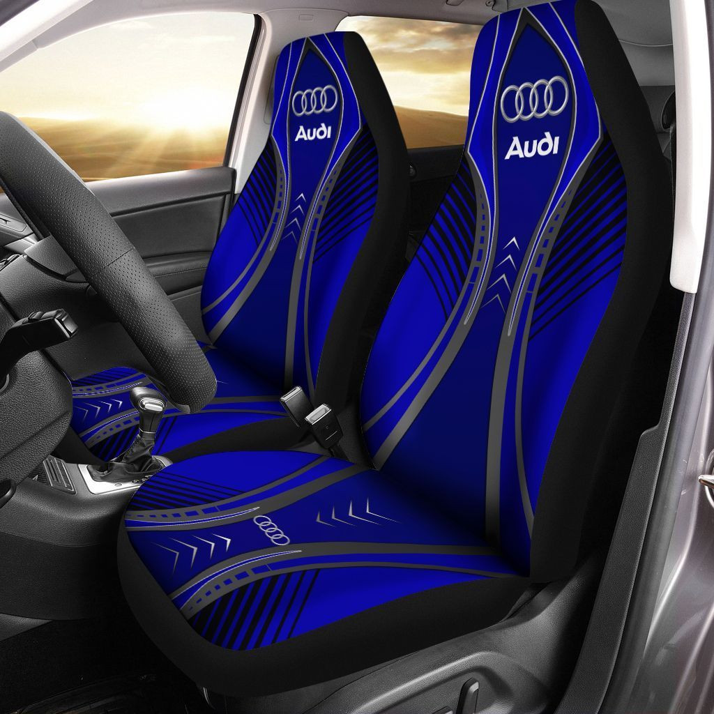 Audi  Car Seat Cover (Set of 2) Ver 2 (Blue)
