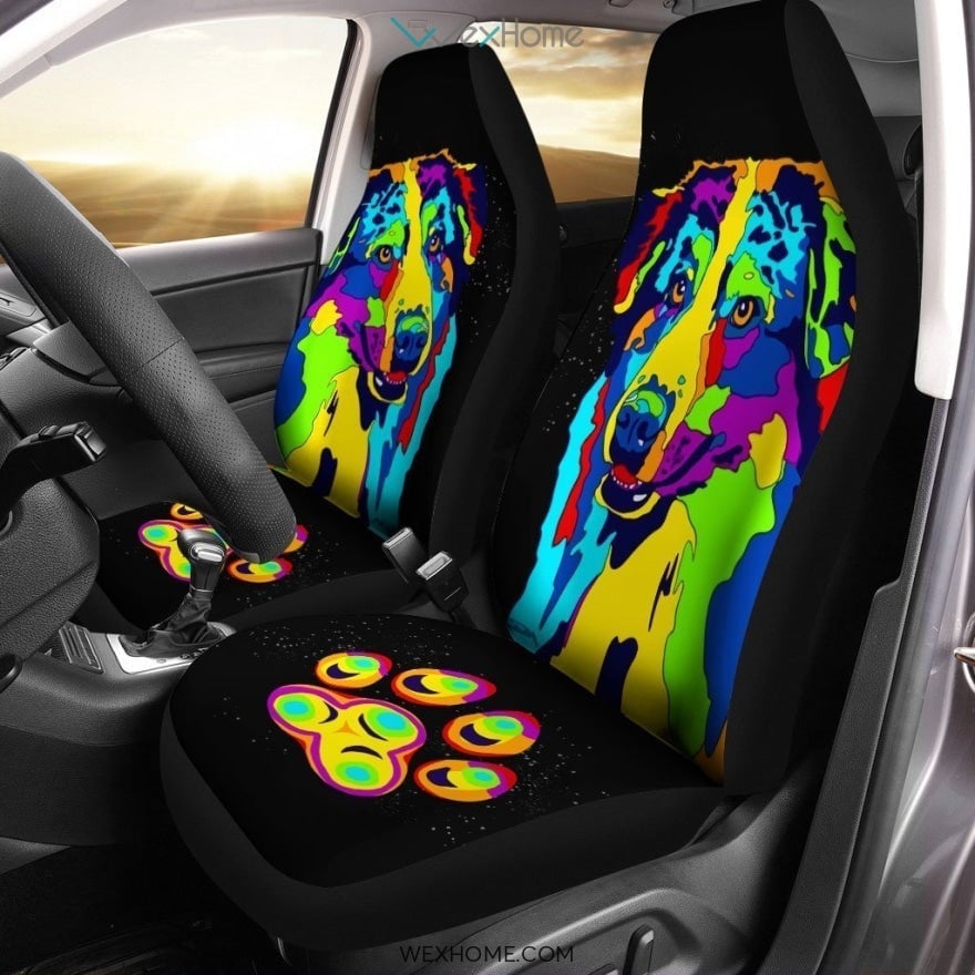 Star Wars Movie Car Seat Covers | SW Trooper Wearing Suit Text Seat Covers