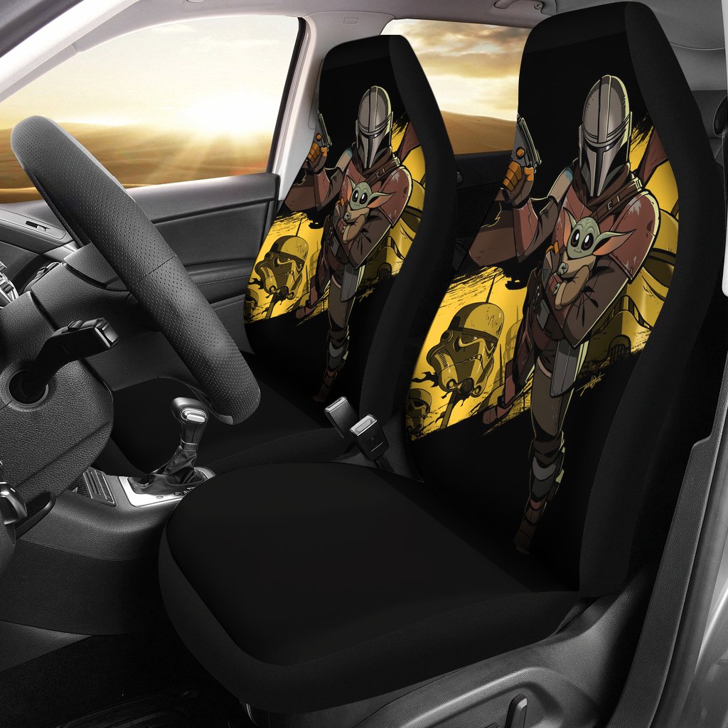 Iron Man Cartoon Seat Cover