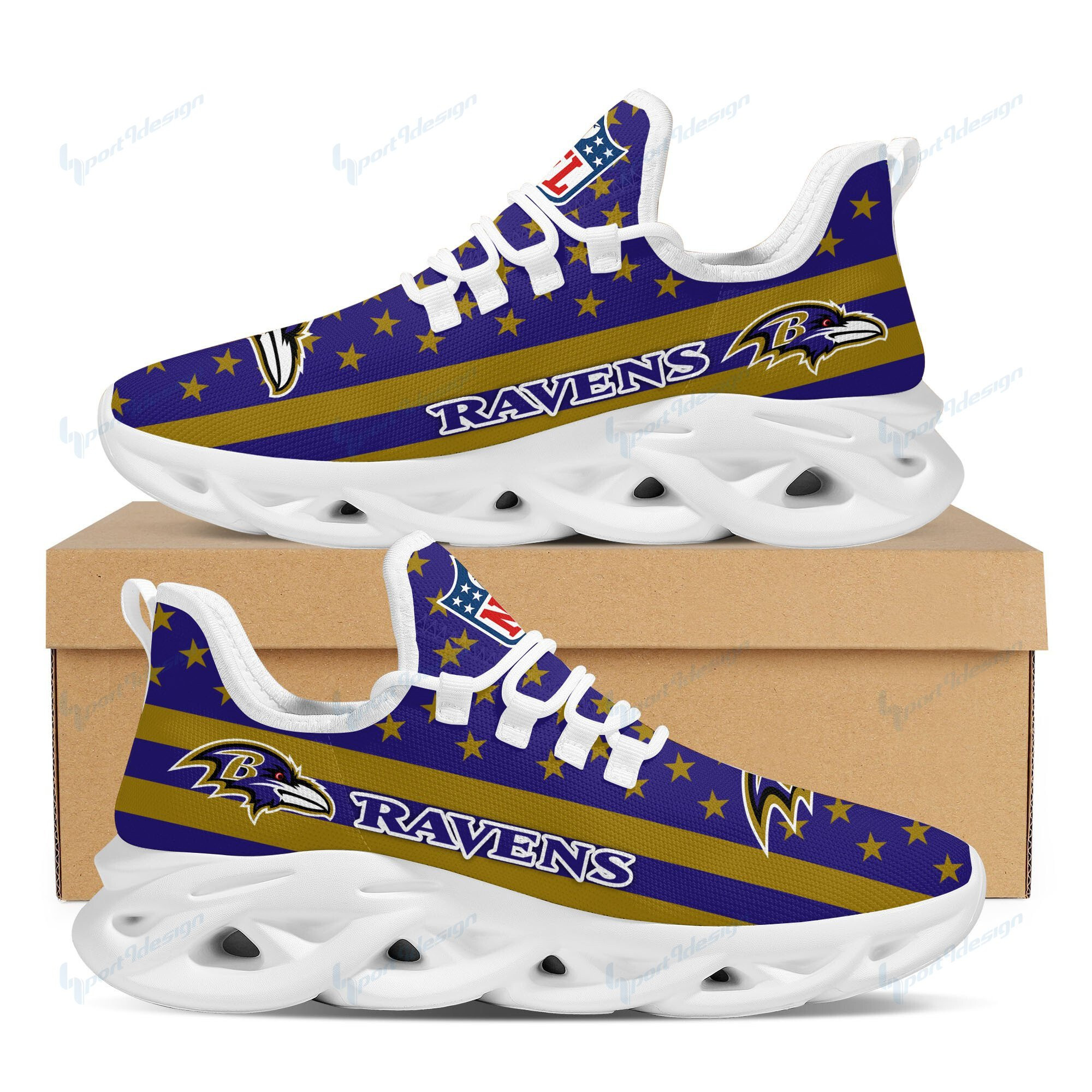 Baltimore Raven Max Soul YZ Running Sneakers 356