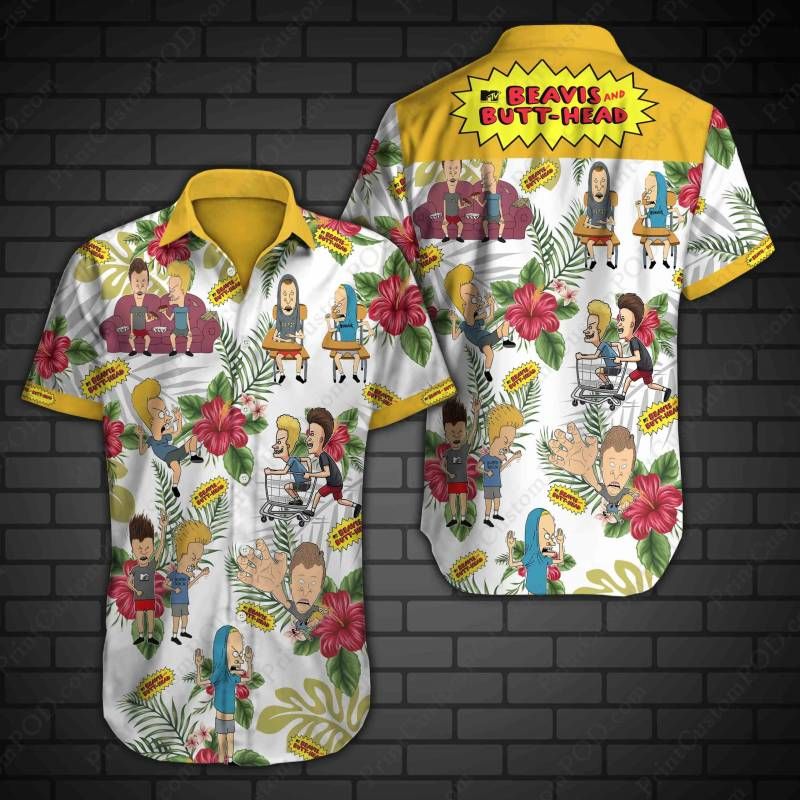 Bud Light Beer Floral Hawaiian Shirt