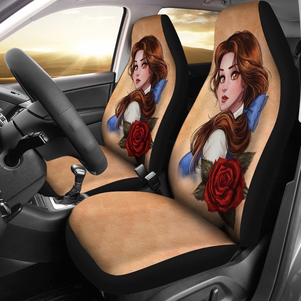 Couple Mouse Patterns Car Seat Cover ( Set of 2)