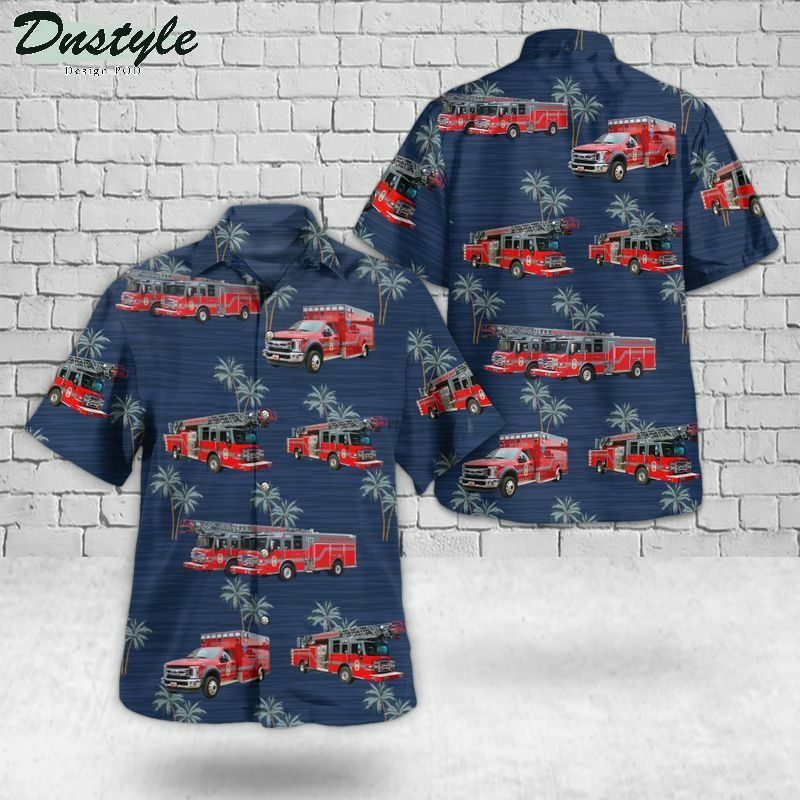 South Australia Country Fire Service Sacfs Pumper Isuzu Ftr 150-260 Hawaiian Shirt