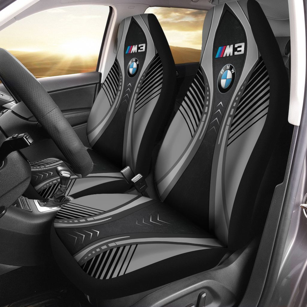 Chevrolet Corvette Car Seat Cover (Set of 2) Ver 5 (Blue)