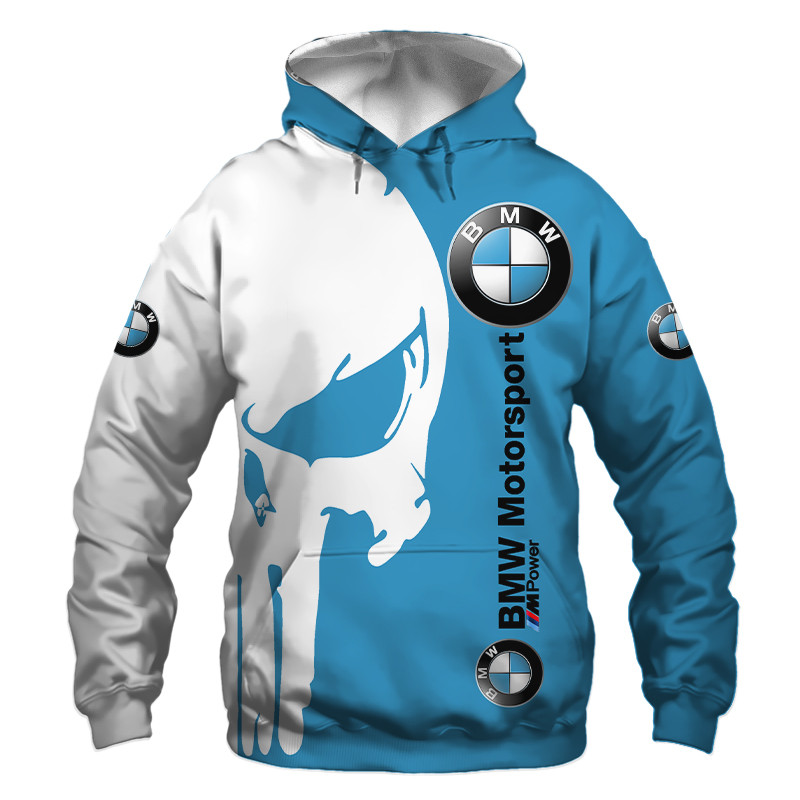 BMW Skull Tshirt, sweatshirt, Polo, Hawaiian, Hoodie 3D Apparel Full Printing Custom Name 