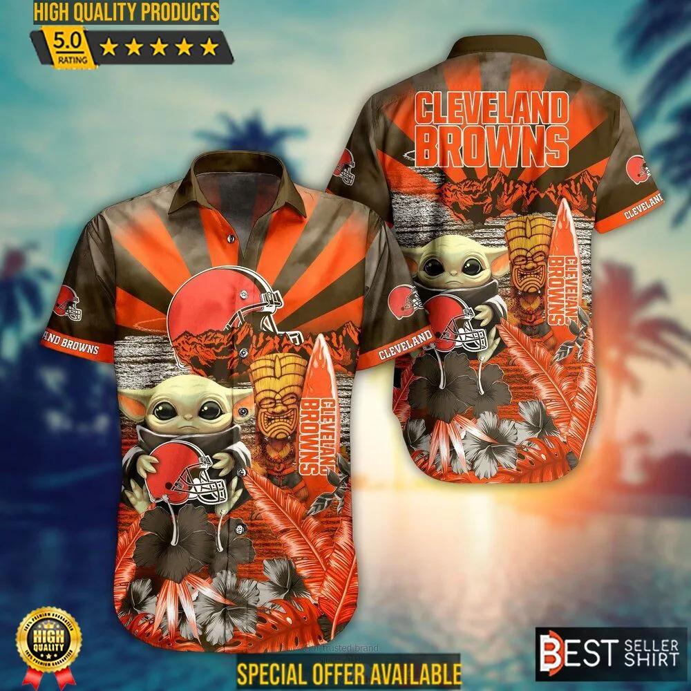 Broncos Baby Yoda Star Wars Hawaiian Shirt