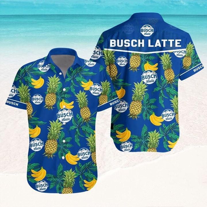 Busch Light Beer Red Apple Hawaiian Shirt