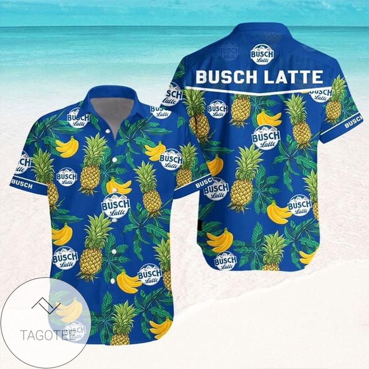 Tropical Hibiscus Pabst Blue Ribbon Hawaiian Shirt