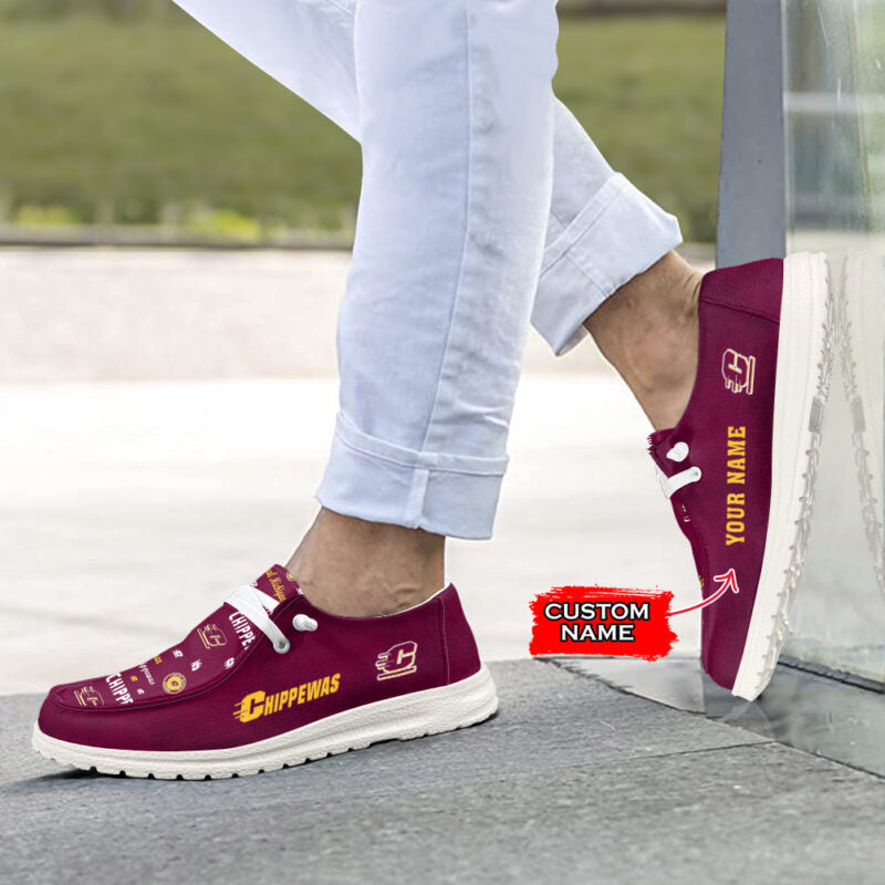 Colorado State Rams Personalized Hey Dude Sports Shoes - Custom Name Design