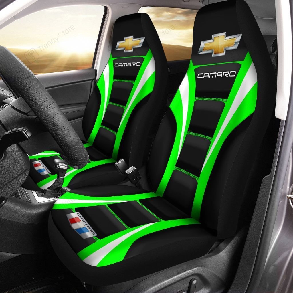 Chevrolet Corvette Car Seat Cover (Set Of 2) Ver 10 (Yellow)