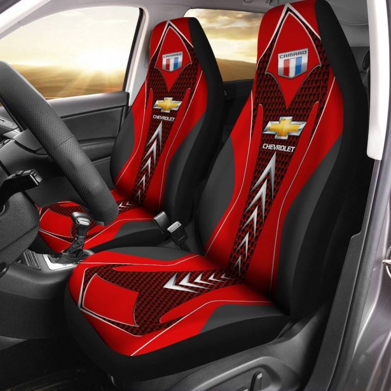 Chevrolet Corvette- Nct Car Seat Cover (Set Of 2) Ver 3 (Blue)