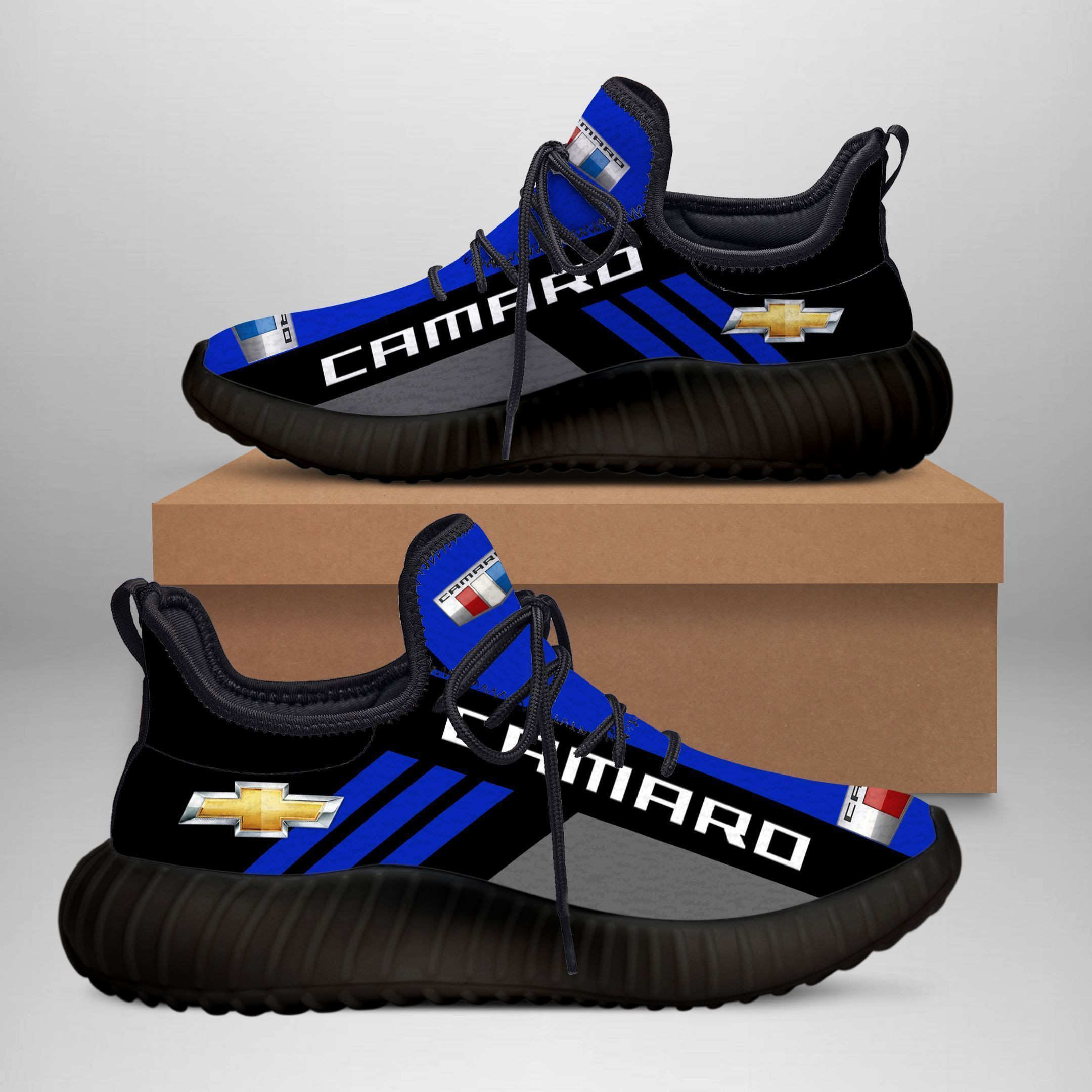 3D Printed Chevrolet Camaro Sneakers For Men & Women Ver 1 (Blue)