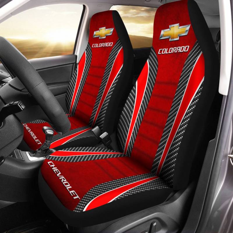 Chevrolet Colorado TDV Car Seat Cover (Set of 2) Ver 1 (Blue)