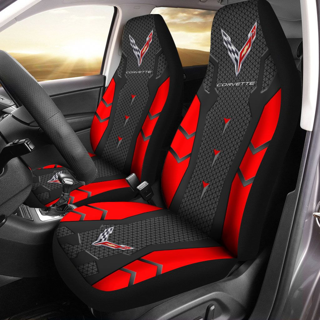 Chevrolet Colorado TTT-HL Car Seat Cover (Set of 2) Ver 2 (Red)