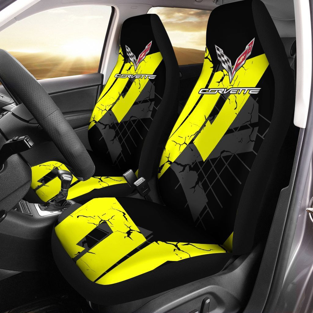 Chevrolet tll Car Seat Cover (Set of 2) Ver 3 (Red)