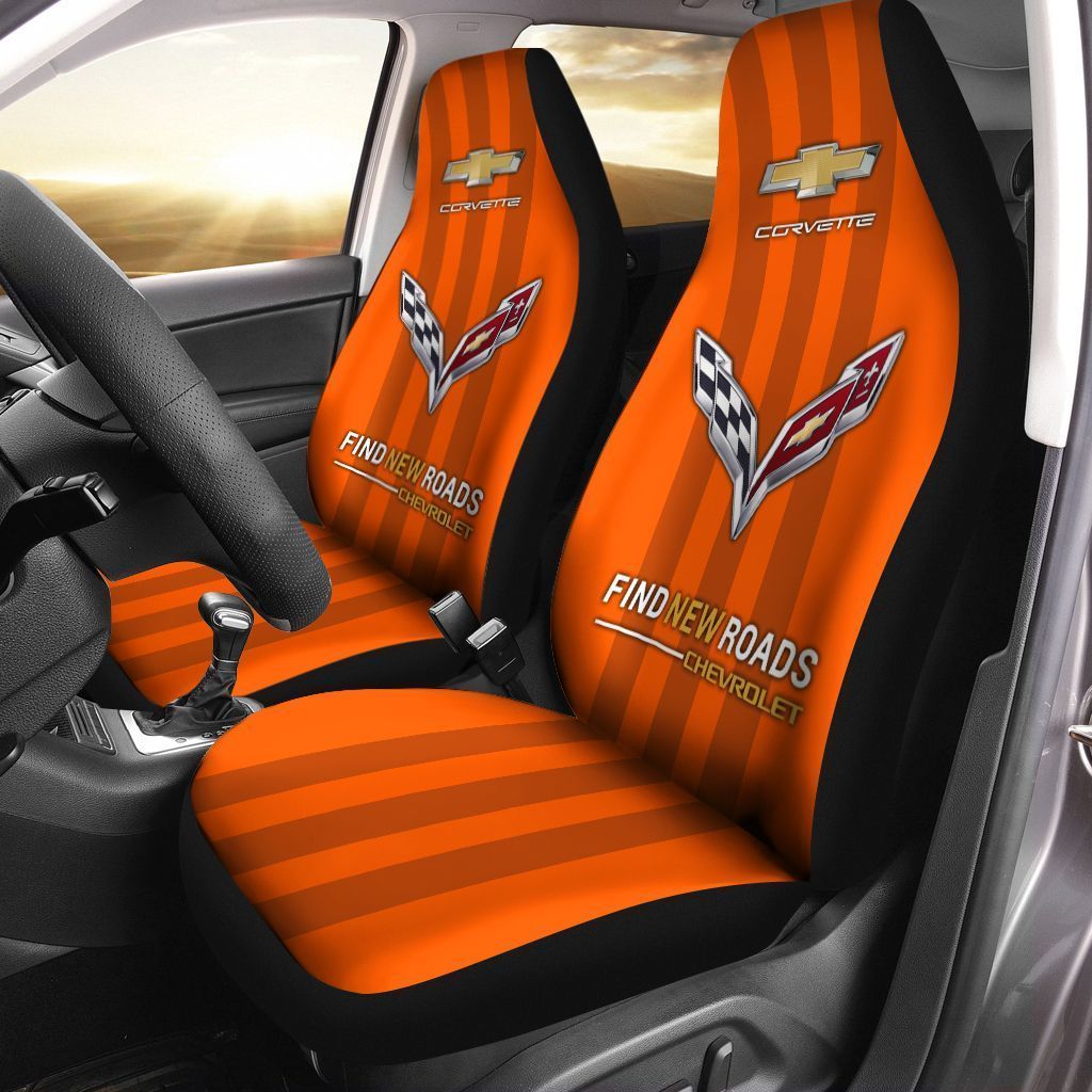 Chevrolet Camaro Car Seat Cover (Set Of 2) Ver2 (Green)