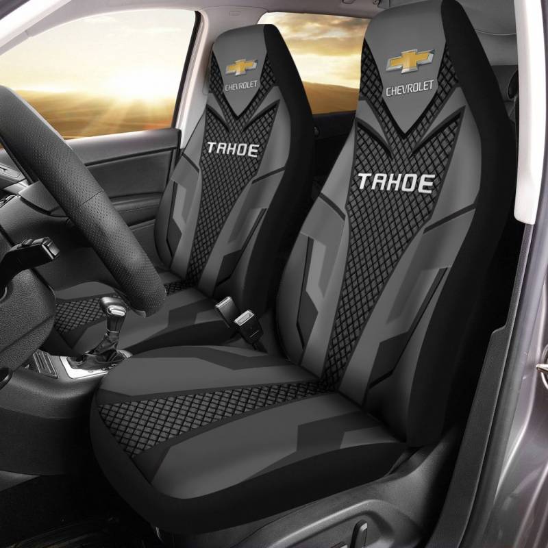 Dodge Durango VTH Car Seat Cover (Set of 2) Ver 1 (Black)