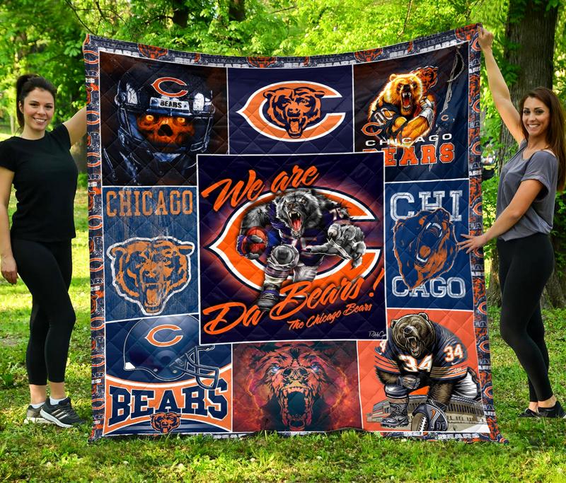 Chicago Bears Quilt Blanket Best Gift  La1106-Lan1