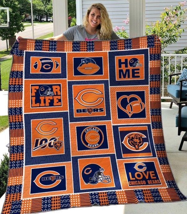 Chicago Bears Texas Quilt Blanket Ha1910 Fan Made