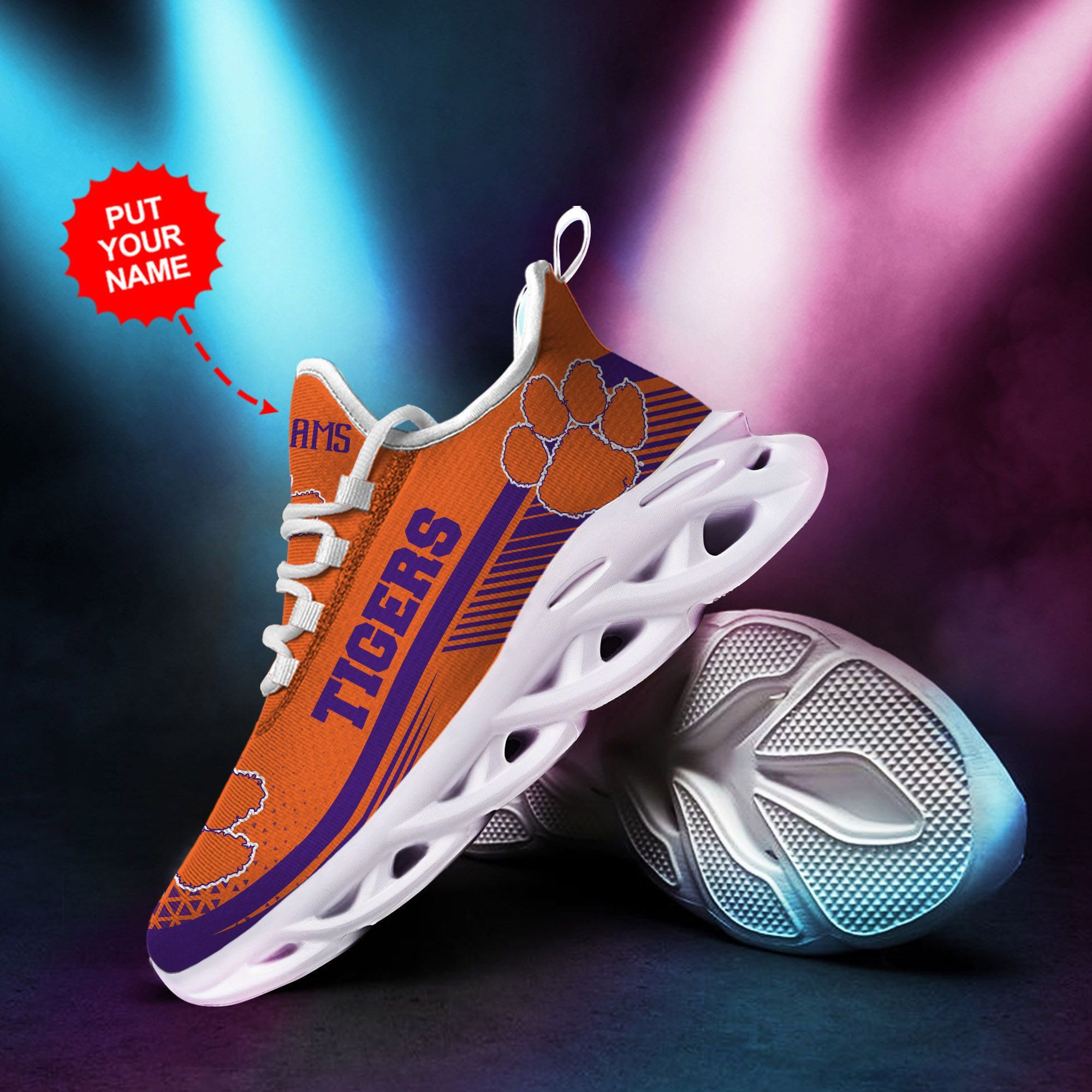 Arkansas Razorbacks Custom Name Personalized Max Soul Sneakers Shoes
