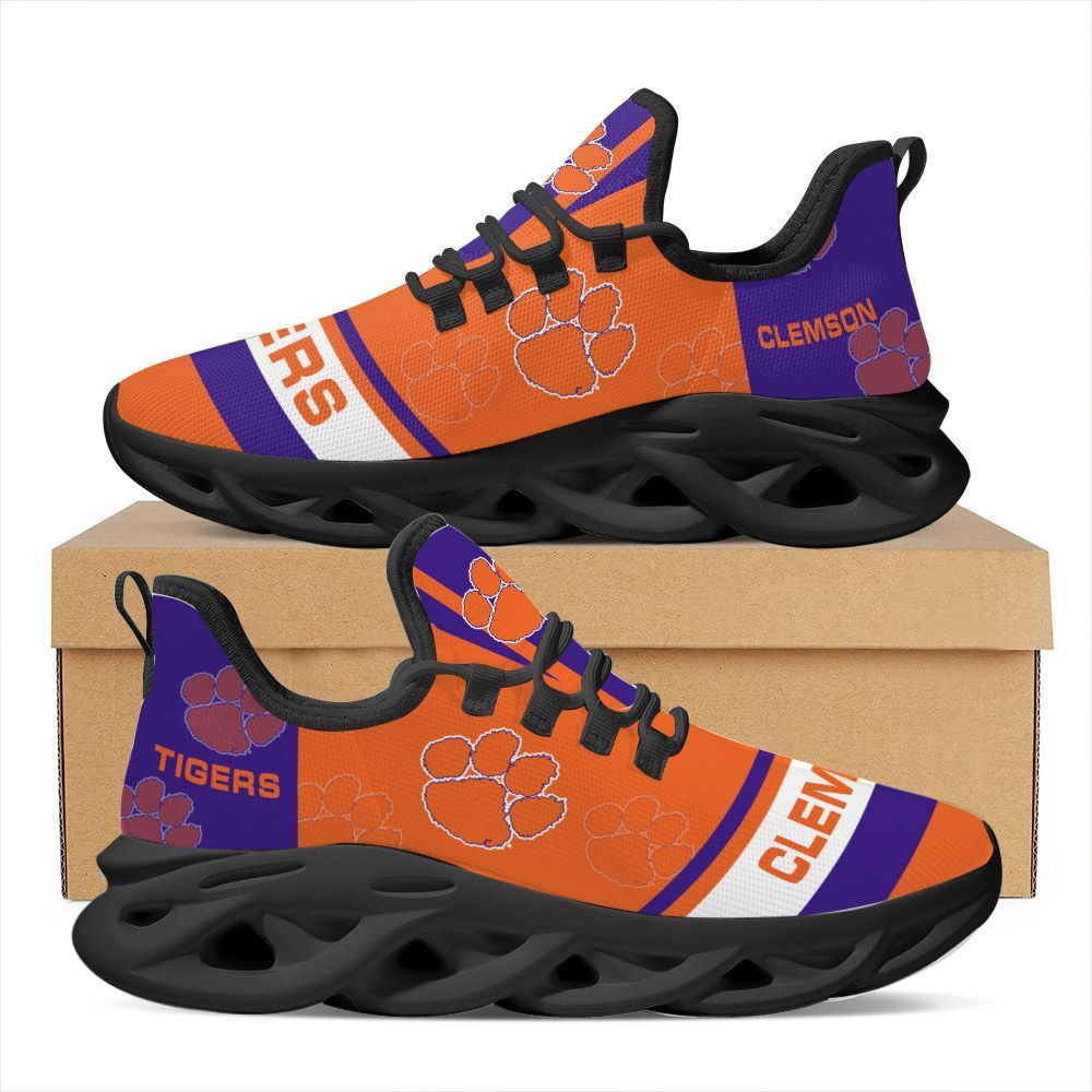 Clemson Tigers Custom Name Personalized Max Soul Sneakers Shoes