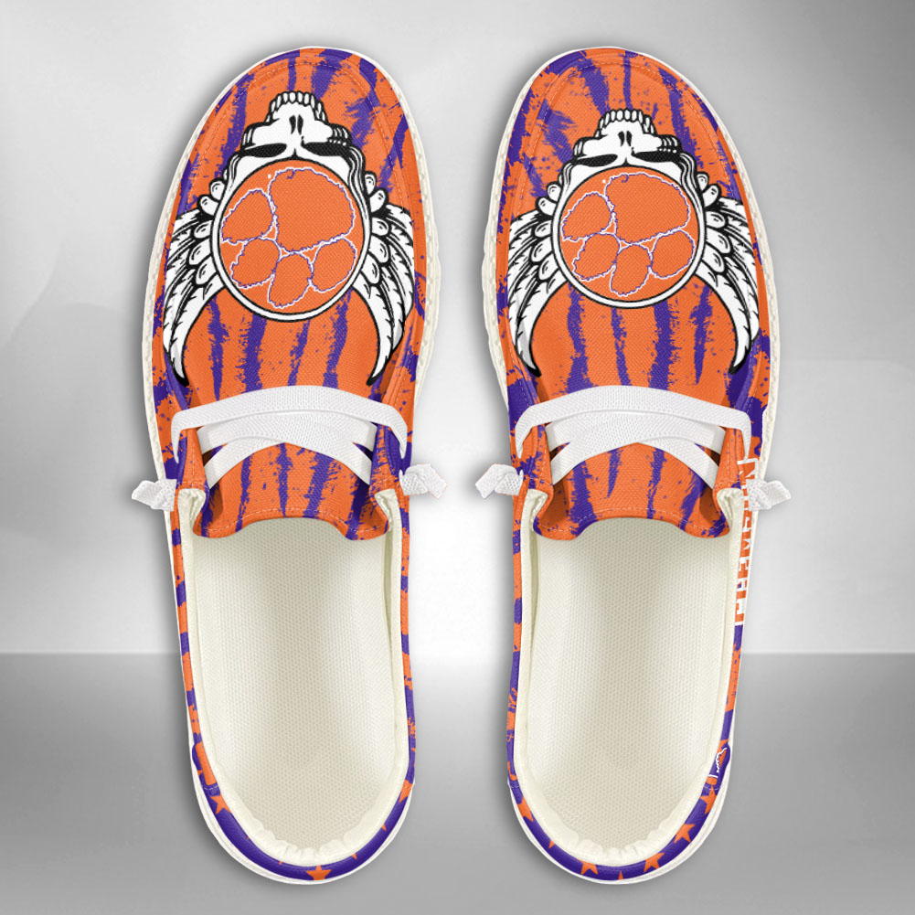 Kansas Jayhawks Personalized Hey Dude Sports Shoes - Custom Name Design