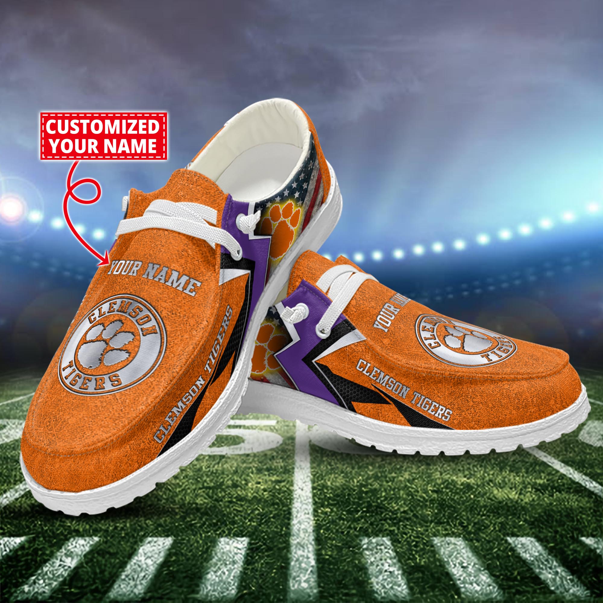 Pittsburgh Steelers Personalized Hey Dude Sports Shoes - Custom Name Design
