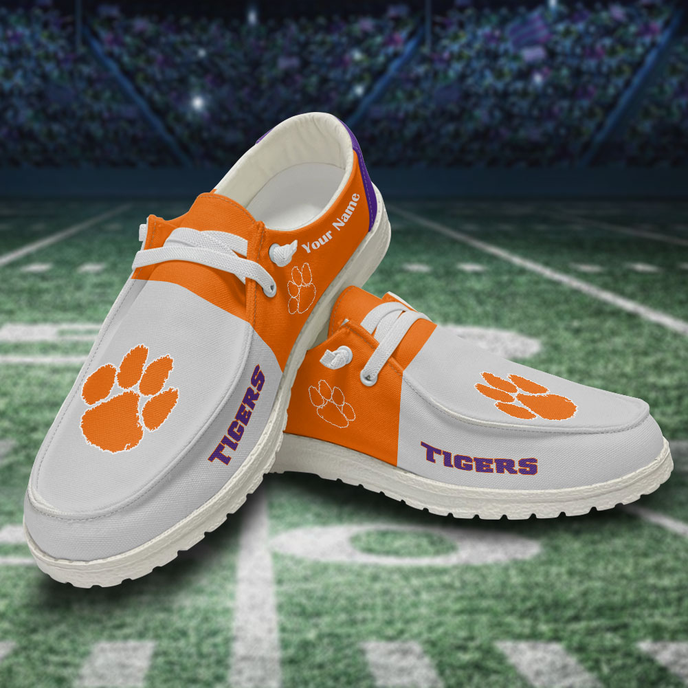Ohio State Buckeyes Personalized Hey Dude Sports Shoes - Custom Name Design