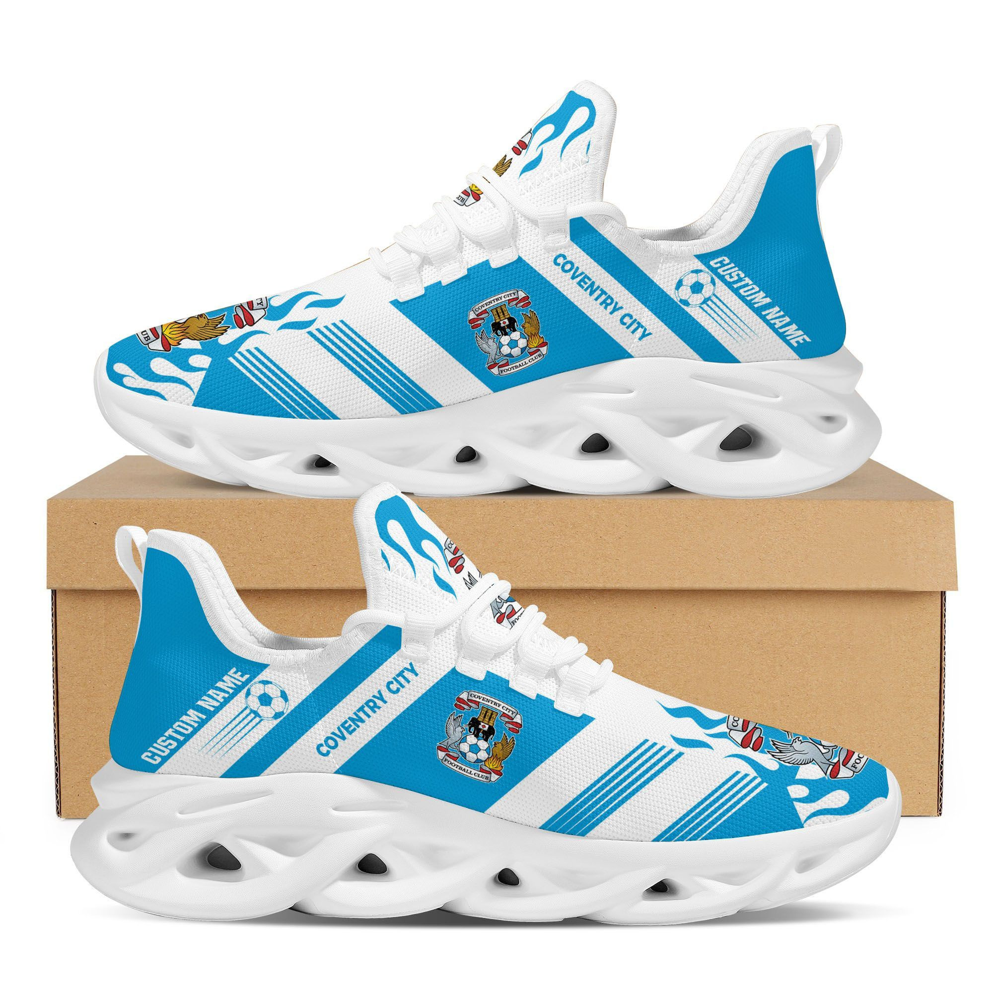 LSU Tigers Custom Name Personalized Max Soul Sneakers Shoes