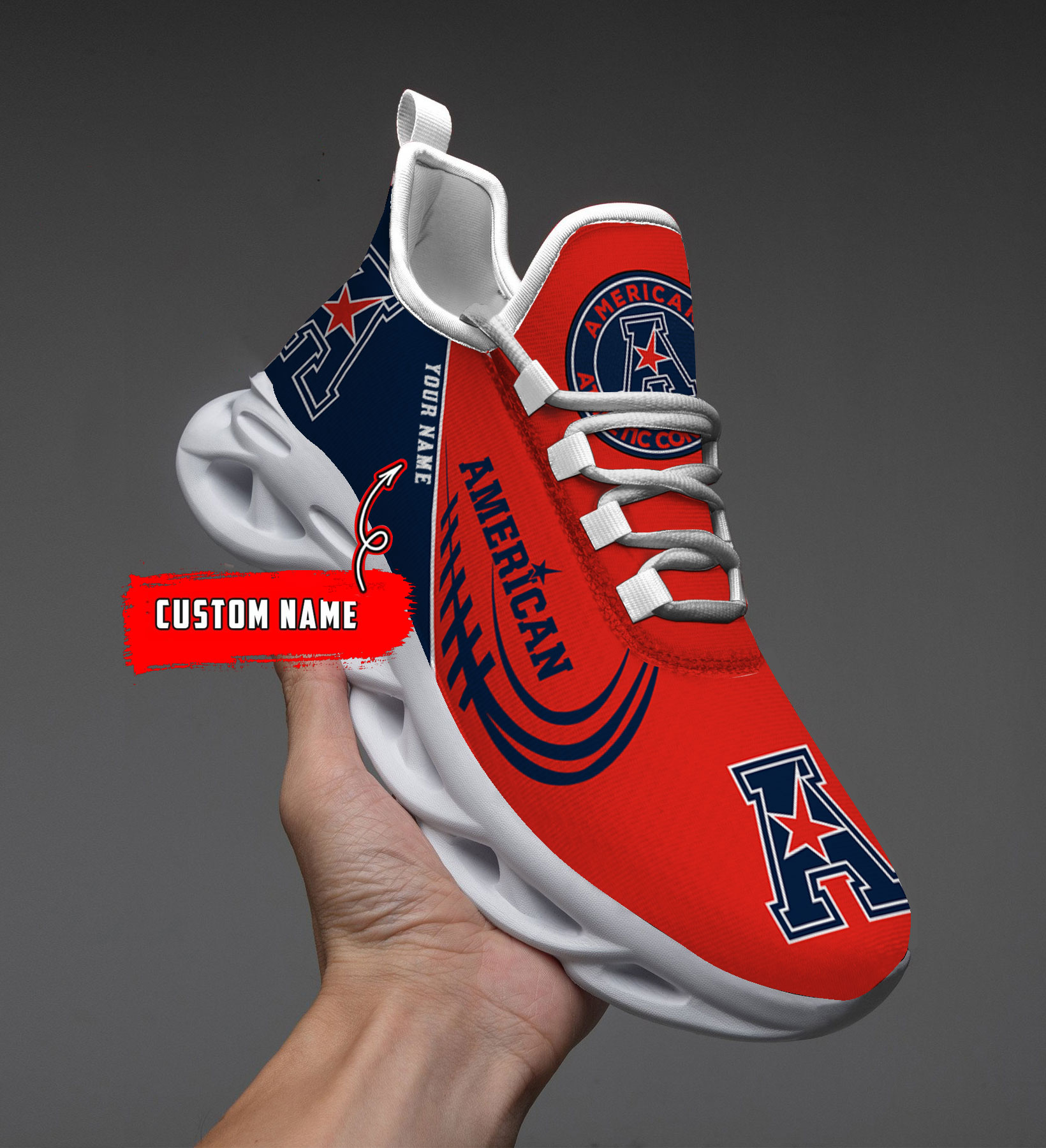 Custom Name  Minnesota Golden Gophers PERSONALIZED MAX SOUL SHOES DS006