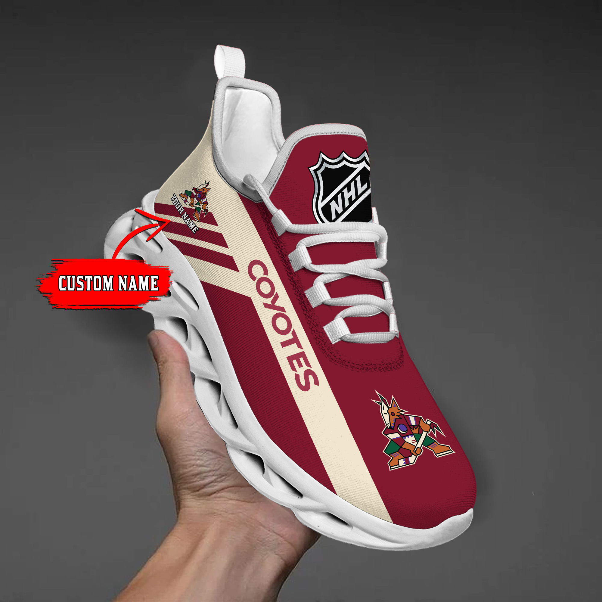 Custom Name  Gold Coast Titans NRL MAX SOUL SHOES  DS001