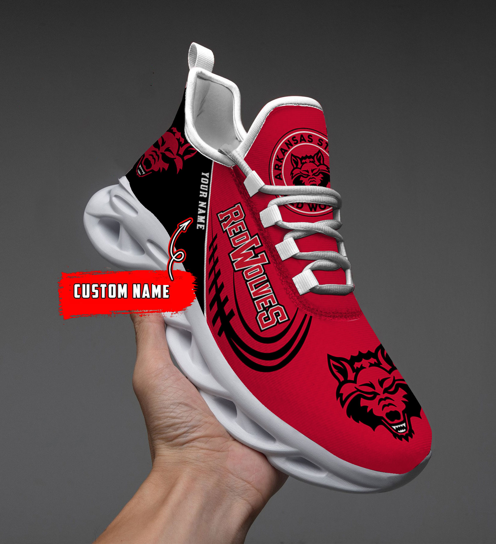 Custom Name  San Jose Sharks PERSONALIZED MAX SOUL SHOES DS006