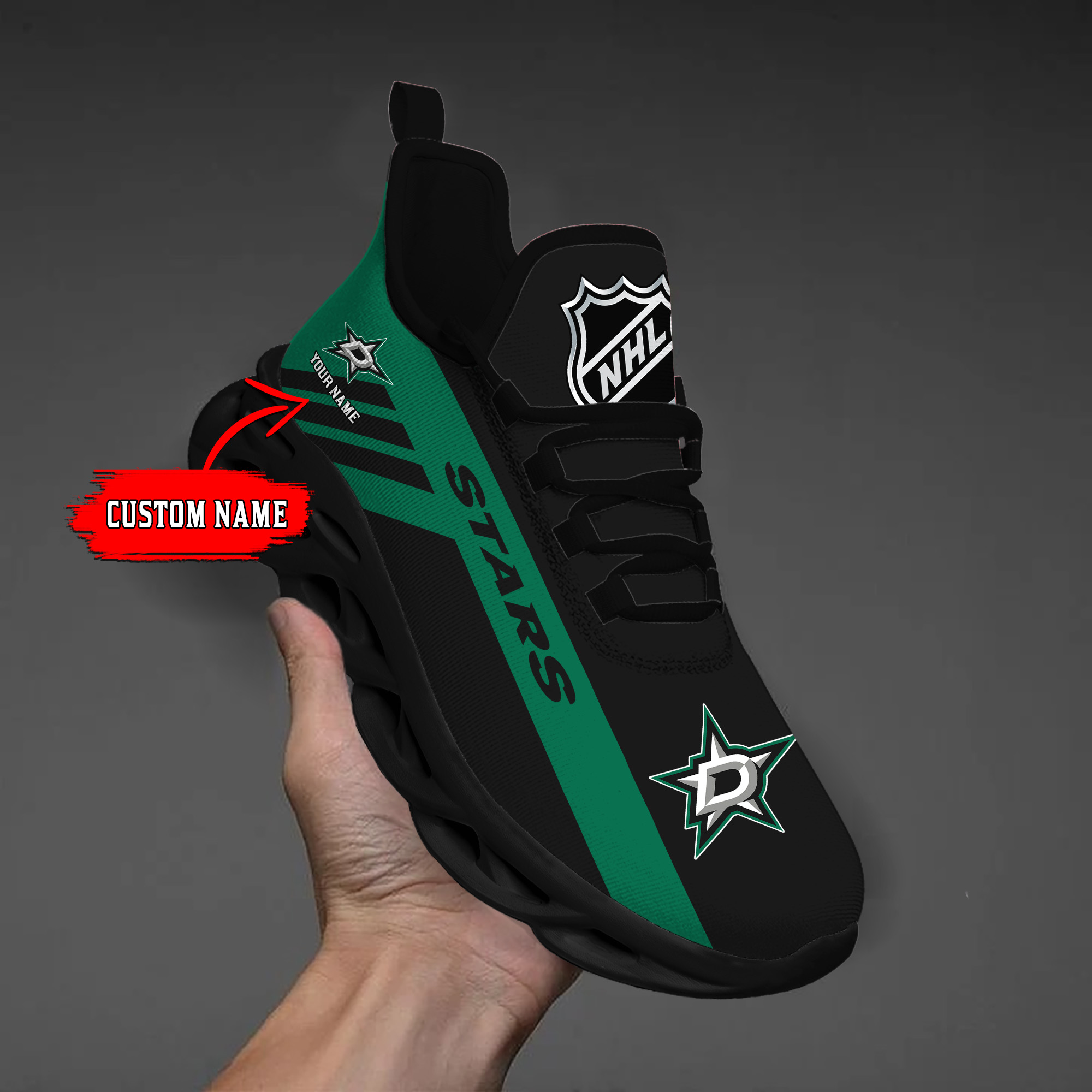 Custom Name    Ottawa Senators  PERSONALIZED MAX SOUL SHOES  DS004