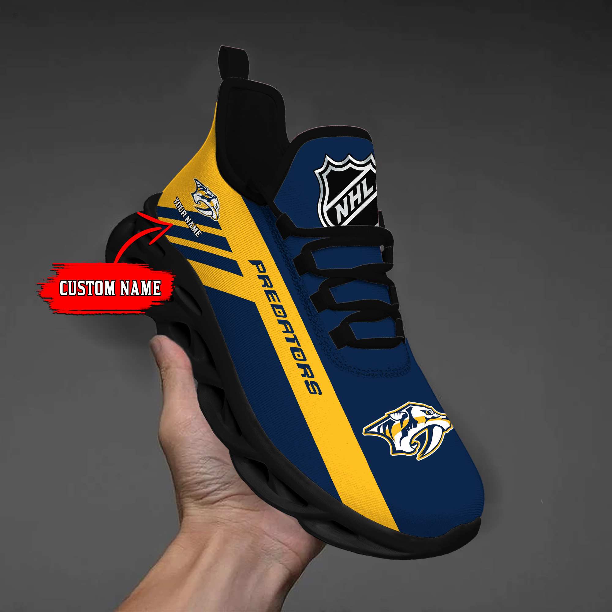 Custom Name    Florida Panthers  PERSONALIZED MAX SOUL SHOES  DS004