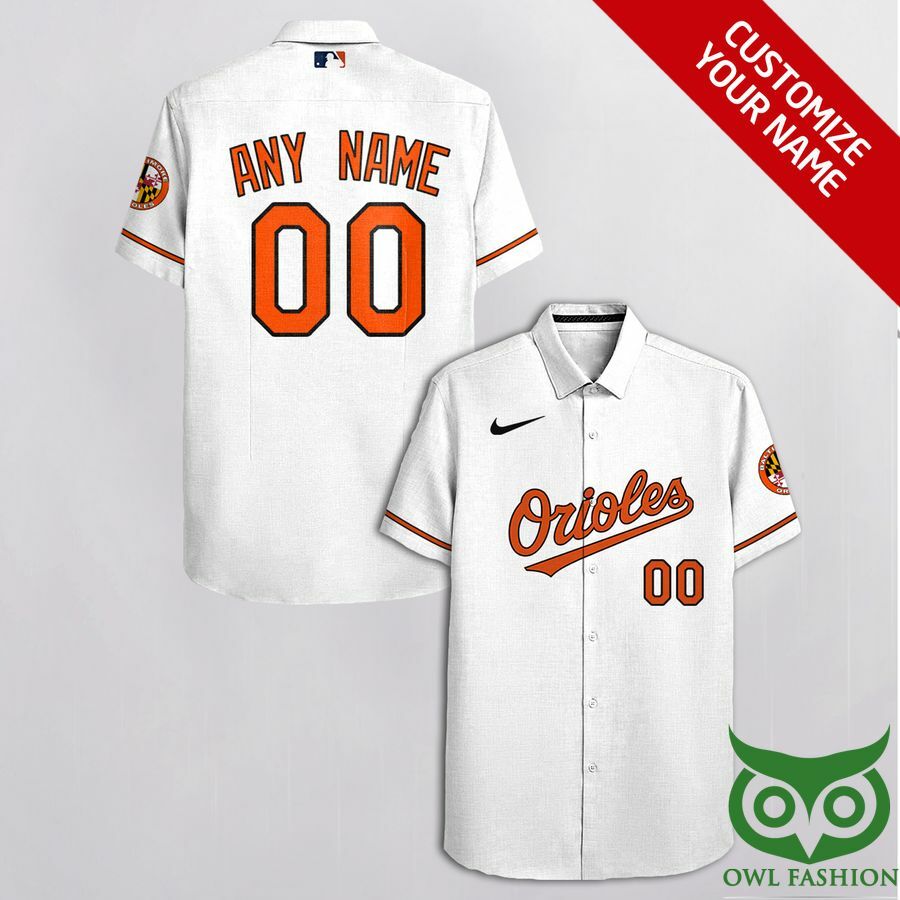 Customized Tampa Bay Rays White With Dark Blue Hawaiian Shirt