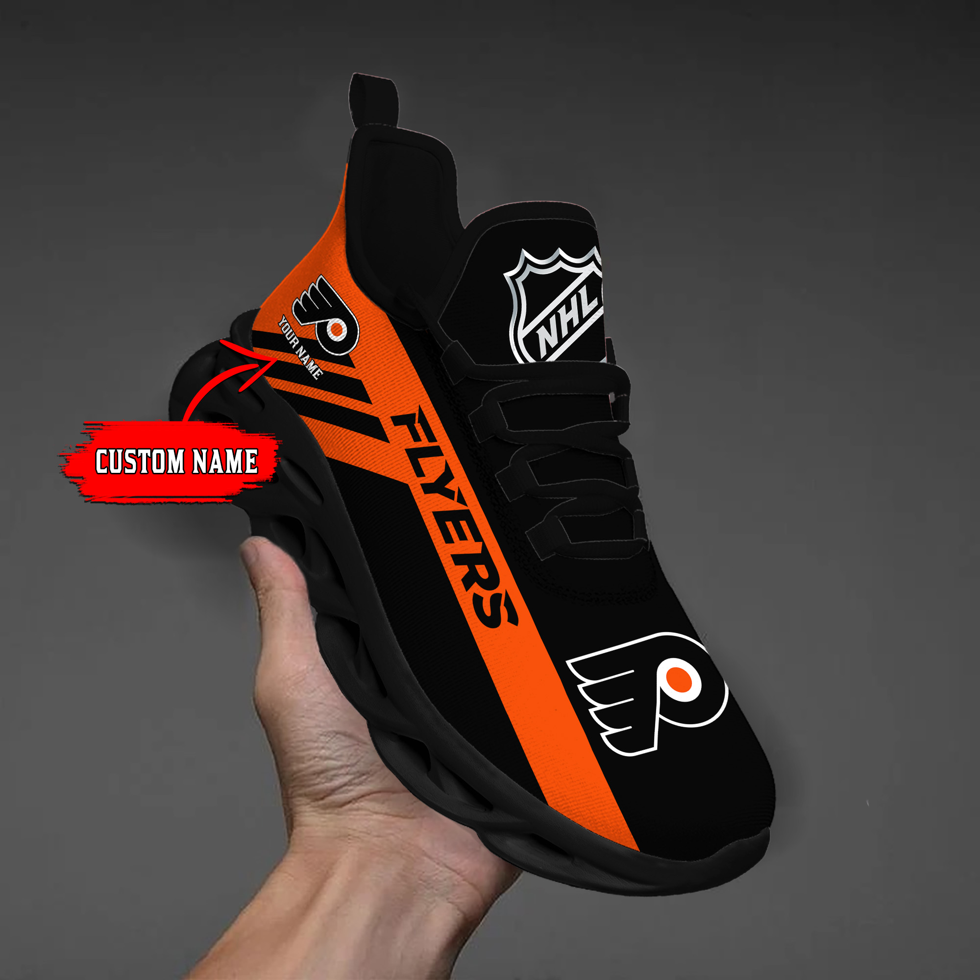 Custom Name  Dallas Stars  PERSONALIZED MAX SOUL SHOES  DS004
