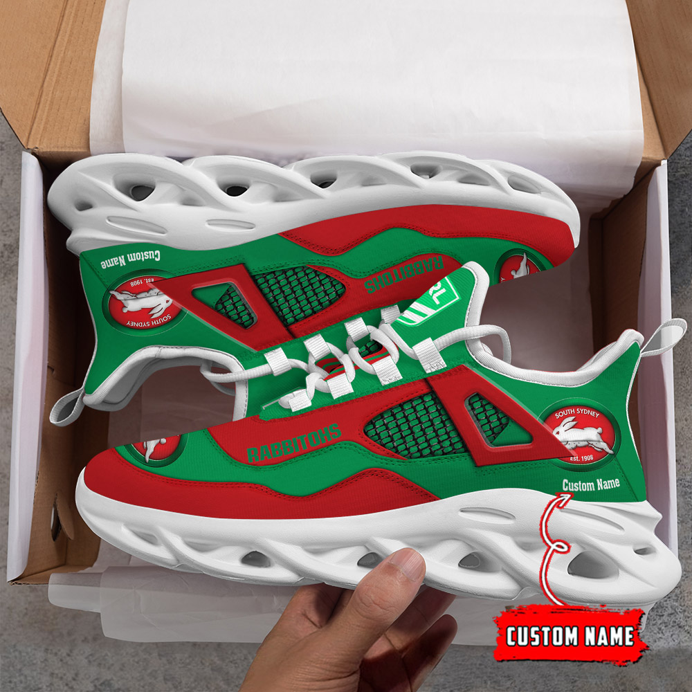Custom Name  Brisbane Broncos NRL MAX SOUL SHOES  DS001