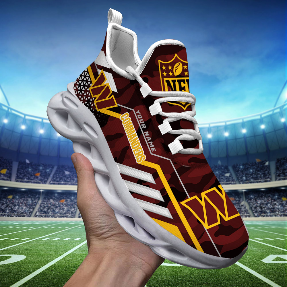 1 Custom Name   Detroit Lions    PERSONALIZED MAX SOUL SHOES  T3