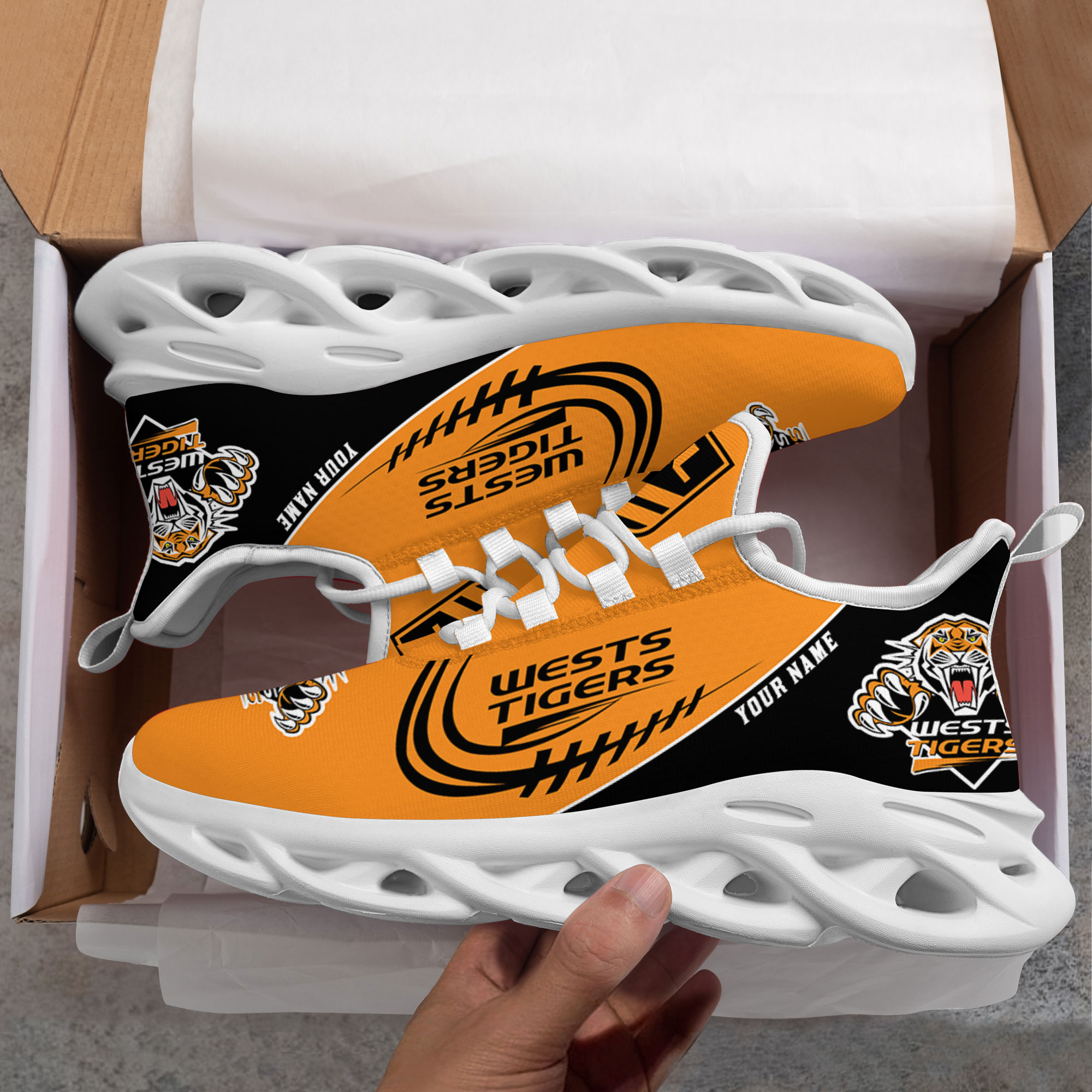 Custom Name  Greater Western Sydney PERSONALIZED MAX SOUL SHOES  DS006