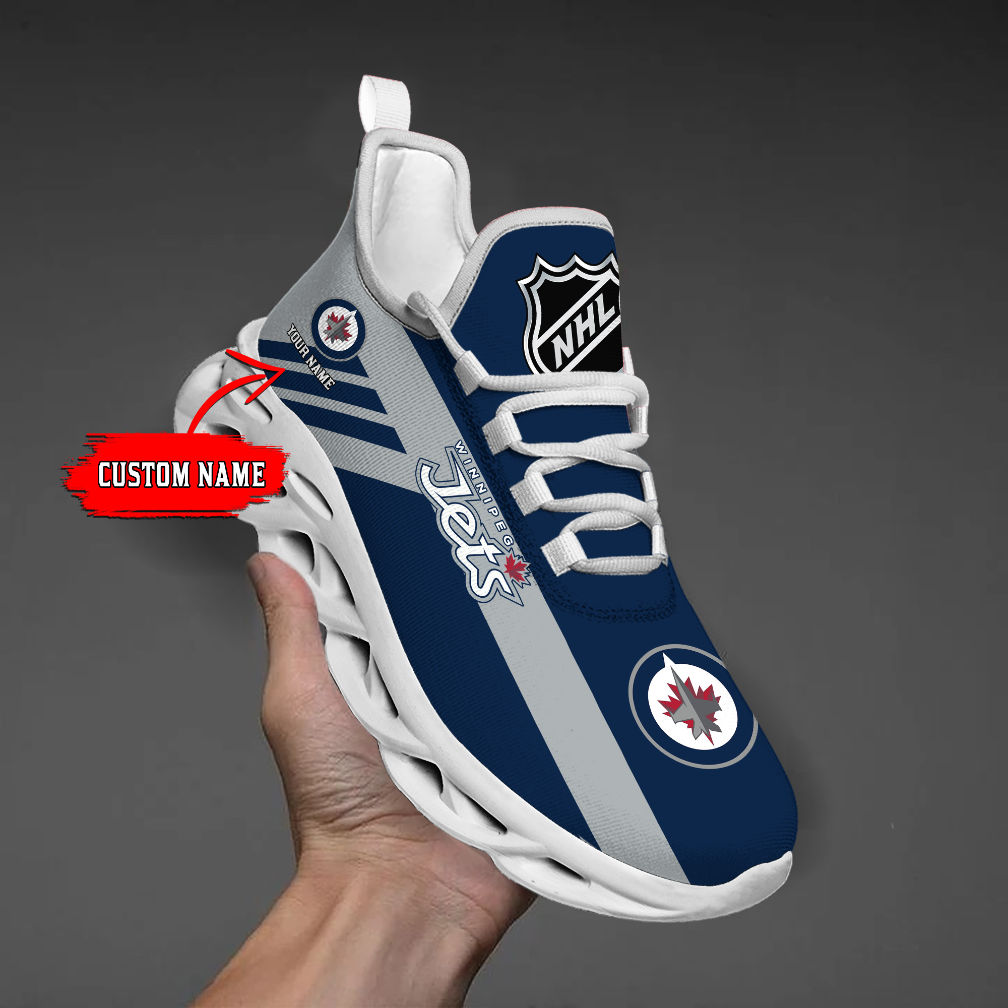 DS0011  Resolution Blue  Wisconsin Sports   Wisconsin Badgers, Green Bay Packers, Milwaukee Brewers, Milwaukee Bucks   Clunky Max Soul Shoes 
