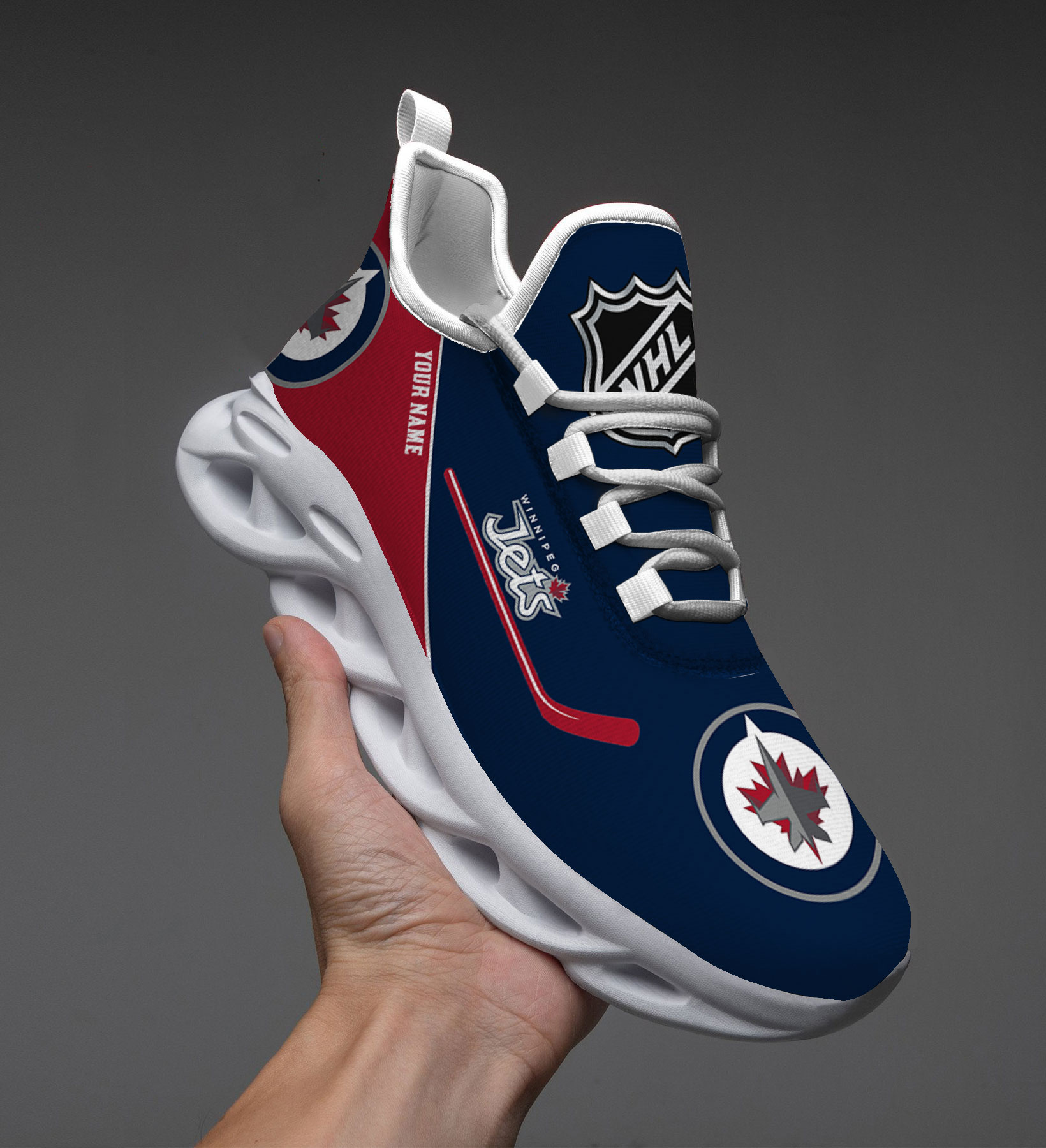 1 Custom Name   Chicago Bears   PERSONALIZED MAX SOUL SHOES T4