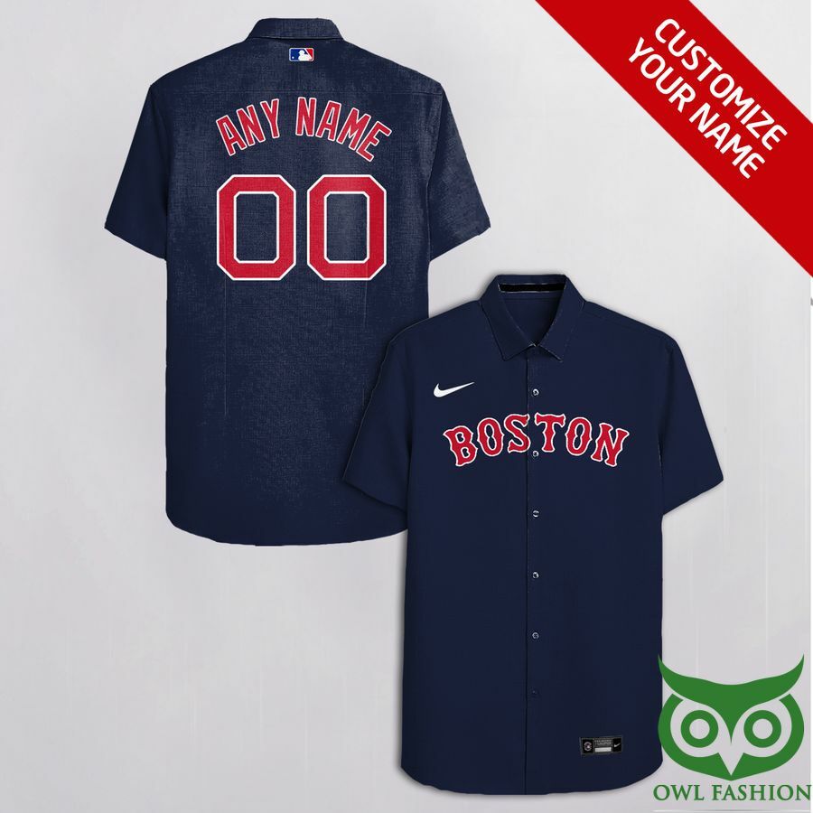 Custom Name Number New York Mets Blue Orange Hawaiian Shirt