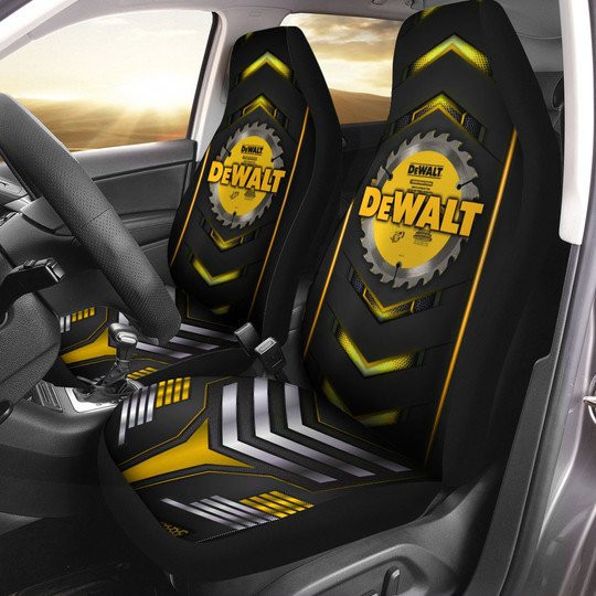 Dewalt Art Heavy Equipment Mechanic Brand Logo Car Seat Cover